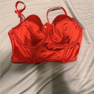 Maidenform Vibrant Red Bustier Bra